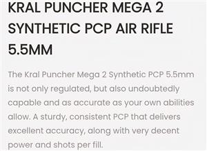 Karl mega puncher 2 pcp 5.5mm 22cal