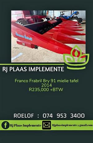 Franco Frabril 8ry 91 mielie tafel