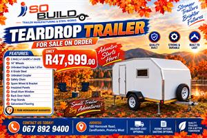 Tear Drop Trailer for sale on order