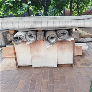 Wall-to-wall carpets. 