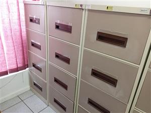 Steel 4 draw filing cabinets