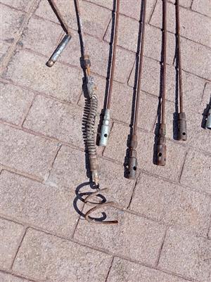 DRAIN CLEAN STEEL SEWER ROD & COUPLING 8mm x 2m