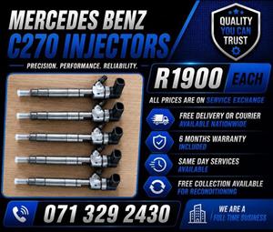 MERCEDES BENZ C270 INJECTORS FOR SALE WITH WARRANTY 