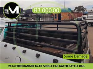 2014 FORD RANGER T6-T8 SINGLE CAB GATED CATTLE RAIL | Junk Mail Marketplace