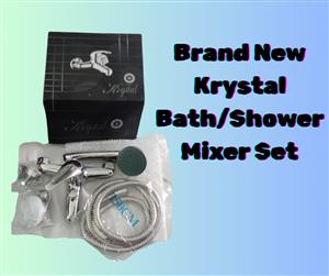 Brand New Krystal Bath/Shower Mixer Set