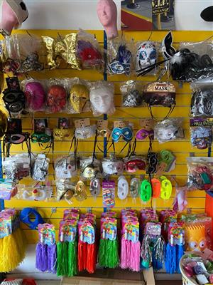 Assortment of Party goods from shop closure 