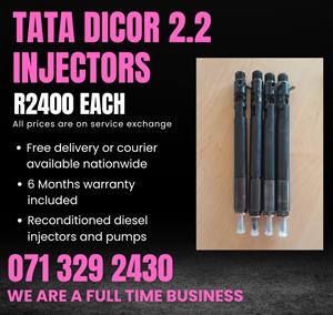 TATA DICOR 2.2 INJECTORS FOR SALE WITH WARRANTY 