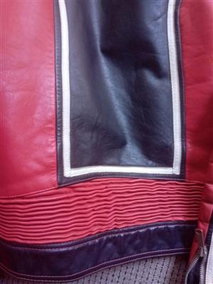 Collectors Biker Jacket with matching Red Leather Pants