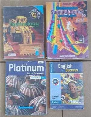 Grade 8 textbook for sale - various