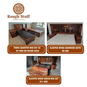 Queen, Three Quarter bed Sleeper Wood Bedroom Suites  