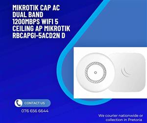 MIKROTIK CAP AC DUAL BAND 1200MBPS WIFI 5 CEILING AP MIKROTIK RBCAPGI-5ACD2N D