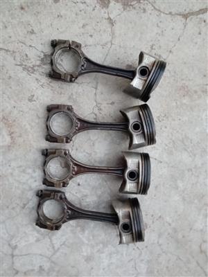 Toyota Yaris 2NZ-FE X4 Pistons & Conrods