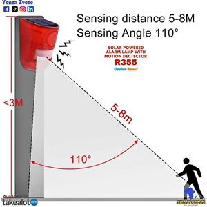 Motion Solar Alarm with strobe