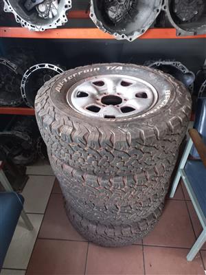 Toyota hilux rims and tyres  