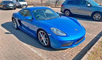 2016 Porsche 718 Cayman S  Sapphire blue 
