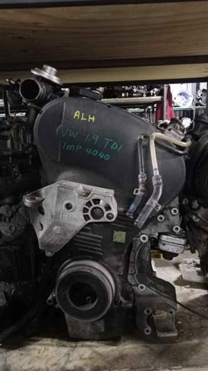 Used VW ALH 1.9 TDI Engine Head, Block and Sump