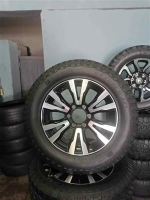 Isuzu DMX 18inch Mag Rims (WITH USED TYRES)