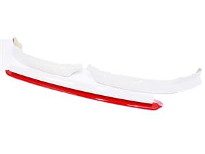 VW Polo AW 2018 Gloss Pearl & Red Front Spoiler Set (non-oem)