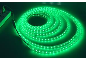 LED Strip Light: GREEN Colour 220V with Connector Plugs and End Caps. Brand New Products. 