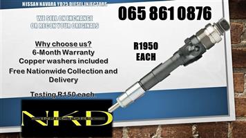 NISSAN NAVARA YD25 EB3 DIESEL INJECTORS FOR SALE OR RECON