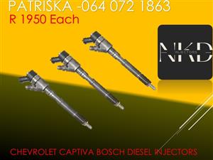 AFFORDABLE DIESEL INJECTORS FOR CHEVROLET CAPTIVA BOSCH INJECTORS FOR SALE