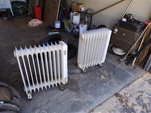 2 Oil fin heaters for sale
