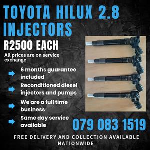 TOYOTA HILUX 2.8 INJECTORS FOR SALE WITH WARRANTY 