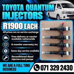 TOYOTA QUANTUM INJECTORS FOR SALE WITH WARRANTY 