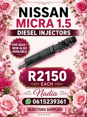 NISSAN MICRA 1,5 DIESEL INJECTORS FOR SALE OR RECON