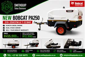 Bobcat PA250 Diesel Compressor : 8-12 Bar