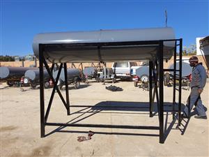2000L Mild Steel Tank on Stand