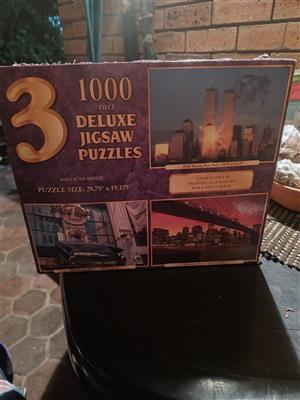 3 x 1000 Puzzle piece set