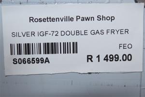 SILVER IGF-72 DOUBLE GAS FRYER S066599A
