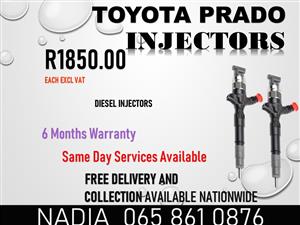TOYOTA PRADO DIESEL INJECTORS FOR SALE