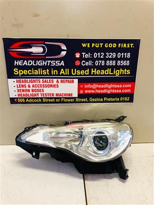 Toyota GT86 and Subaru BRZ left side xenon headlight (2014)
