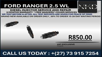 Ford Ranger 2.5 WL Diesel Injectors 
