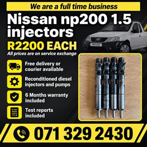 NISSAN NP200 1.5 INJECTORS FOR SALE WITH WARRANTY 