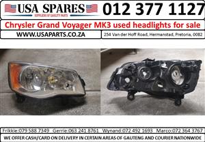 Chrysler Grand Voyager MK3 used headlights for sale