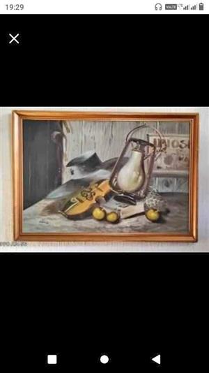 URGENT SALE RELOCATING !!! LARGE OIL on WOOD (Mid 1900's)