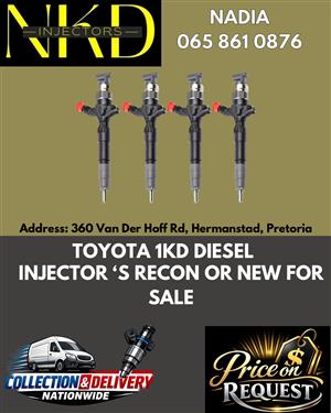 TOYOTA 1KD DIESEL INJECTORS - NEW AND RECONDITIONED