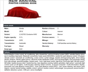 2011 Honda CR-V 2.2i DTEC Exclusive AWD auto