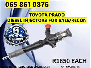 TOYOTA PRADO DIESEL INJECTORS FOR SALE / RECON WITH WARRANTY NELSPRUIT