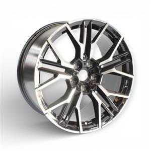 19″ TWC348 627 5/120 Black Machine Face Alloy Wheels
