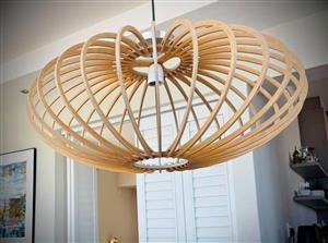 ELLIPSE PENDANT LIGHT Size 750mm diameter x 450mm Height. Good condition. Seapoint