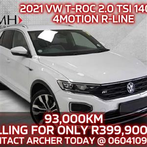 2021 VOLKSWAGEN T-ROC 4 MOTION 140KW R-LINE