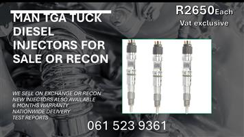 MAN DIESEL INJECTORS FOR SALE WITH TEST REPORTS 