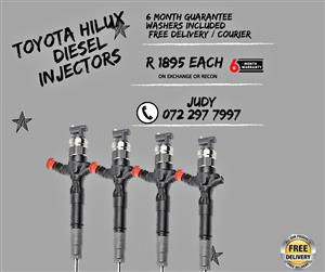 Toyota Hilux Diesel Injectors for sale on service exchange or to recon