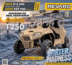 New Revaro Sniper range all terrain vehicles for sale