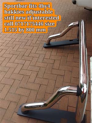 Sports rollbar for sale still brand new fits 4 by 4 bakkie adjustable 