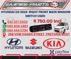 HYUNDAI i10 2014- RIGHT FRONT MAIN WINDOW SWITCH USED